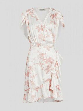 ALLSAINTS - beautiful pink / white dress size 6
